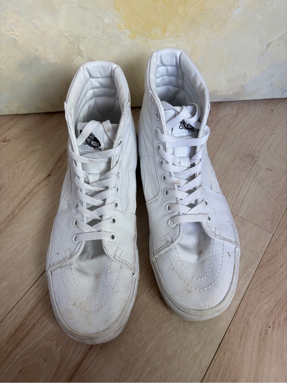 Vans White High-Top Skate Sneakers